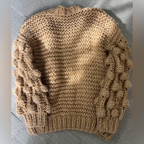 Chicwish Oversized Caramel Knit Sweater Cardigan - Picture 10 of 16